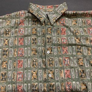 Tori Richard Hawaiian Shirt Large Flowers Vacation